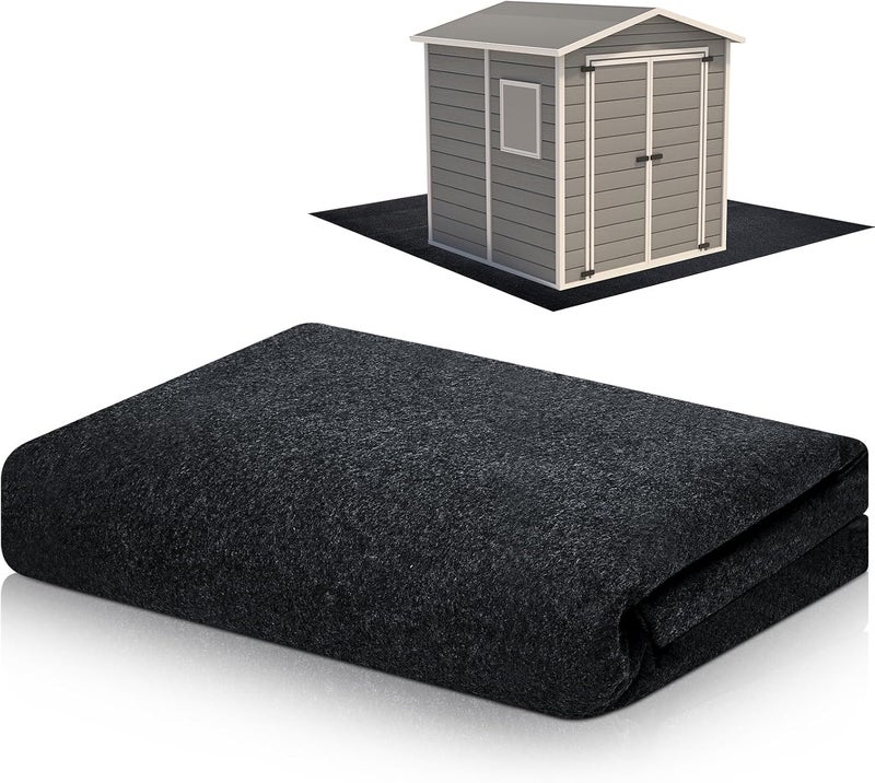 Haull Outdoor Storage Shed Floor Moat Waterproof Outdoor Carport Mat Thickened Soft Patio Furniture Pad Washable with Non Slip Backing, Storage Shed Not Included(6 x 3 ft) - Image 1